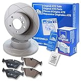 ATE Bremsenset Hinterachse inkl. Power Disc Bremsscheiben Hinten Ø 240 mm Voll und Bremsbeläge H