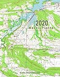 2020 Weekly Planner: Krebs, Oklahoma (1967): Vintage Topo Map C