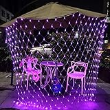 RENUS Netzlicht LED Mesh-Licht 3m x 2m 320 LEDs wasserdichte Dekorative Außenleuchte Lichterketten mit 8 Lichtmodelle für Partydekoration deko schlafzimmer,Weihnachten, Innenbeleuchtung, R