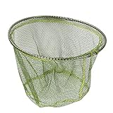 frenma Dreilagiges Edelstahl-Fangnetz, Fischfangnetz, Feldfischkescher, für Angelbedarf, Angelfreunde, Wildangeln, Meeresangeln (grün)