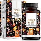 KÜRBISKRAFT Kürbiskern & Sägepalmenextrakt mit Granatapfel, Brennnessel, Vitamin E, Zink & Selen - Vegan von Naturtreu - 120 Kürbiskernkap