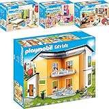 Playmobil 9266-67-70-71 Modernes Wohnhaus Set 3 - 4er Set 9266 + 9267 + 9270 + 9271