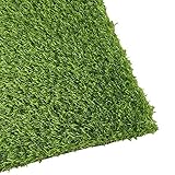 PUCHIKA Kunstrasen für Balkon und Garten, Rasenteppich grün mit 20mm Noppen, Rollrasen mit Meterware für Terrasse Wasserdurchlässig