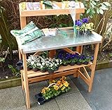 Promadino Pflanztisch klappbar mit Ablag