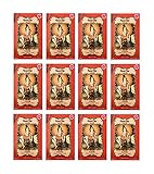 12 x 100g Henna Color Naturhaarfärbemittel Kupfer Rot Pamai Pai® Hennè Pulver Pflanzen Haar Farb