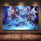 CHBOEN Mode Leinwand Malerei Unframed Die Poster Dekoration Malerei von Monster Hunter World auf HD Kunst auf Leinwand Poster und Drucke Malerei (Color : 20, Size (Inch) : 50cmX75cm(No Frame))