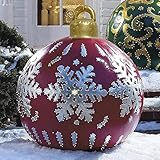 Christmas Ornaments Weihnachtsdeko Weihnachtsschmuck Weihnachtsaufblasbare Outdoor-Dekorationen Riesenball Xmas dekorierter Aufblasbare Bälle Yard Dekoration Gartendek