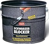 Lugato Schwarzer Blocker Spachtelmasse 5 kg - Für Abdichtungs-, Reparatur- und Klebearbeiten am D