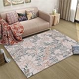 FACWAWF Heimtextilien Haarloser Teppich Großes Wohnzimmer Teppich Zimmerteppich rutschfest Waschbar Dekoration Schlafzimmer Teppich Eingangstür Matte Yogamatte 45x75