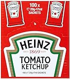 Heinz Tomato Ketchup, Portsionsbeutel, 100er Pack (100 x 17 ml)