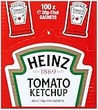 Heinz Tomato Ketchup, Portsionsbeutel, 100er Pack (100 x 17 ml)