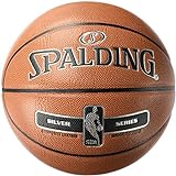 Spalding NBA Silver Basketball Ball, orange, 7