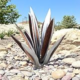 Tequila Rustikale Skulptur, Wohnkultur Garten Pflanze Ornament 1PCS Set DIY Kunst Agave Pflanze, Hausgarten Dekoration Statue Wohnkultur, Garten Figuren Rasen Ornamente (H, 62CM)