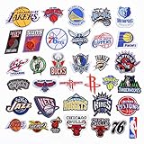A/N Patches Zum Aufbügeln, Patch Sticke Aufnäher, Für Kleidung, Jacken, T-Shirt, Jeans, 35 Stück NBA Basketball Team Logo S