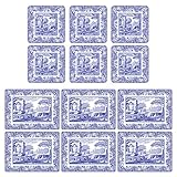 Pimpernel blau Italienische Platzdeckchen und Untersetzer Set von 6