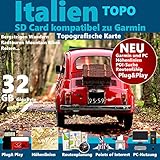 ★ITALIEN ITALIA GPS Topo Karte mit Höhenlinien microSD für Garmin Navi, PC und MAC Lombardei,Kampanien ,Latium,Sizilien,Venetien,Piemont ,Emilia-Romagna,Apulien Toskana , Kalabrien,Sardinien,Ligurien ,Marken ,Abruzzen,Friaul-Julisch Venetien Trentino-Südtirol,Umbrien,Basilikata ,Molise ,Aostatal★ ORIGINAL von STILTEC ©