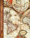 Reisetagebuch & Reiseplaner: Geschenke für Reisende zum Planen & Tagebuchschreiben von bis zu 4 Urlaube (großes Taschenbuch mit 102 Seiten) Aus unserem Antike Karte S