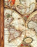 Reisetagebuch & Reiseplaner: Geschenke für Reisende zum Planen & Tagebuchschreiben von bis zu 4 Urlaube (großes Taschenbuch mit 102 Seiten) Aus unserem Antike Karte S