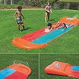 Bestway H2OGO!™ Doppel-Wasserrutsche mit aufblasbarer Startrampe, Double Ramp, 549 x 138