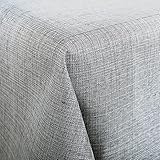 Delindo Lifestyle® Tischdecke Samba, grau, abwaschbar, Fleckschutz, 130 x 160 cm, für Indoor und O