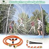 Landrip Trampolin Sprinkler für Kinder, Trampolin Wasser Sprinkler, Wasserpark Spaß Sommer Outdoor Wasserspiel Trampolin Zubehö