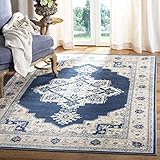 Safavieh BNT865N-6 Brentwood Collection BNT865N Teppich,200 X 300 cm,Marineblau / Crè