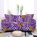 Stretch-Sofabezug mit Leopardenmuster Schmetterlingsmuster L-förmiger Rutschfester, fest gewickelter Sofabezug A13 1 S