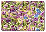 andiamo Straßenteppich Spielteppich Sugar Town, Kinderzimmerteppich in Pink/Rosa, weich & strapazierfähig, umweltschonend produziert, Größe:200 x 300 cm, 293321