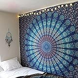 Tapisserie Geschenk Hippie Wandteppiche Mandala Bohemian Psychedelic komplizierte indische Wandbehang Bettwäsche Tagesdeck