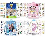 Babioms 400Pcs Tattoos Kinder Aufkleber Sticker, für Kinder Tattoos Mädchen Aufkleber Sticker, Geschenktüten Kindergeburtstag Mitgebsel, Temporäre Tattoo( Mickey Minnie )