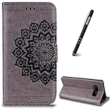 Galaxy J5 2017 Handy Hülle Wallet,Slynmax Schutzhülle Leder Schwarz Lion Wallet Flip Case Cover Tasche Hardcase Stand Magnetverschluß Tasche Leder für Samsung Galaxy J5 2017 J530