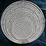 wirlsweal Grillpfannen, rund, Edelstahl, antihaftbeschichtet, Grill, Grill, Grill, Grill, Backform, Grillplatte für Zuhause, Camping, 33