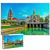 Deutschland Darmstadt Afghanistan Puzzle für Erwachsene 1000 Stück hölzernes Reisegeschenk Souvenir 20,4x15 Z