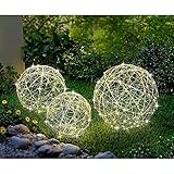 LED-Kugelleuchten *Luce* | 3er-Set in unterschiedlichen Größen | für eine tolle Ausleuchtung drinnen und drauß