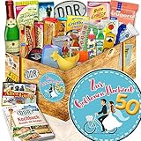 Zur Goldenen Hochzeit / 24er Geschenkset DDR / Goldene Hochzeit Geschenkbox