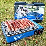 Angel Domäne Butangas Camping Gasgrill Evergrill mit Transportkoffer | Campinggrill Gasgrill BBQ Barbeque Tischgrill Butang