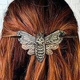 Totenkopf-Haarnadel-Stick Totes Motten Haarnadel, Gothic Haarspangen für Frauen, Halloween Haarnadel Handgemachte Punk Schädel Haarnadel, für Frauen Mädchen Haarschmuck (Tote Motte)
