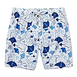 Herren Badehose schnelltrocknende Strandshorts lässige Surf Badehose mit Tasche Kordelzug Shorts Schnelltrockend Boardshorts Bedruckt Jungen Schwimmhose Strandshorts für Surf Schwimmen S