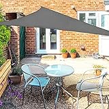 OKAWADACH Sonnensegel Dreieck 2x2x2m, 95% UV Schutz Polyester Sonnensegel Wasserdicht inkl Befestigungsseile Sonnensegel Sonnenschutz für Garten Balkon und Terrasse, G