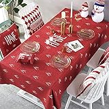 Rote Weihnachtsserie Tischdecke, künstlerischer Kleiner und frischer Couchtisch TV-Schrank Tischdecke, rechteckige Tischdecke M-1 140x200