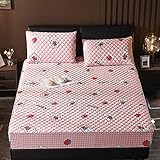 YFGY Textiles Spannbettlaken Spannbetttuch Single 100 * 200cm, Cartoon Baumwolle Bettwäsche Spannbetttücher, Matratzenschoner für Kinder Schlafzimmer Wohnheim Erdb