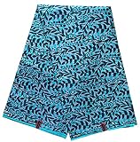 Afrikanischer Stoff mit Ankara-Kente-Druck, 6 Yards Polyester, afrikanischer amerikanischer Druck, Wachsstoff (FP052)