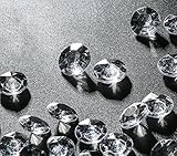 Absofine Deko Diamanten 12mm 2000Stk Farblos Funkelnde Diamantkristalle Streudeko Deko Steine Kristalle D