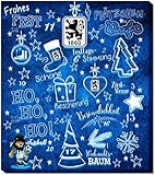 TSV 1860 München Adventskalender 2021 Weihnachtskalender Premium mit Poster Kalender Bundesliga Fußball Weihnachten (9,48 € / 100 g)