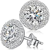 Ohrstecker Silber 925 Damen Zirkonia Ohrringe Diamant Herren Set Stecker Swarovski Damen Silb