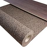 1 m² / Gummikork (Rubbercork) Akustik Trittschalldämmung und Gehschalldämmung für Laminat, Parkett, Kork und Vinylböden - Auch für Auslegware z.B. Teppichböden geeignet -Stärke: 2 mm - Wir machen Ihren Boden Leiser !!