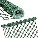 You's Auto Gartennetz Universal Begrenzungszaun,Premium Hühnerzaun,Hühnernetz Geflügelnetz Geflügelzaun,Schutzzaun Kunststoffgitter Absperrnetz,Grün ohne Strom(1.2 * 15m)