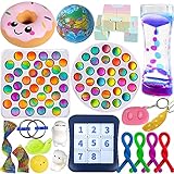 Gmajtars Fidget Sensory Toys Set Sensorik Toys Pack Sensorische Fidget Spielzeug-Satz Einfaches Grübchen Push Pop für Kinder Erwachsene Autistisch Stressabbau Anti-Angst Zapp