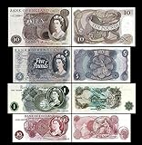 *** 10 Shillings,1,5,10 englische Pounds - Ausgabe ND 1960-1977 - alte Währung - Reproduktion ***