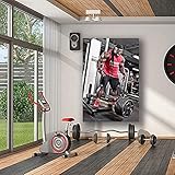 ETZKYA Kai Greene Poster Kunstdruck Gym Dekor Kai Greene Wand Kunst Leinwand Motivationsübung Fitnessstudio Wand Dekor Kai Greene Fitness Bodybuilding Poster 40x60cm Kein R